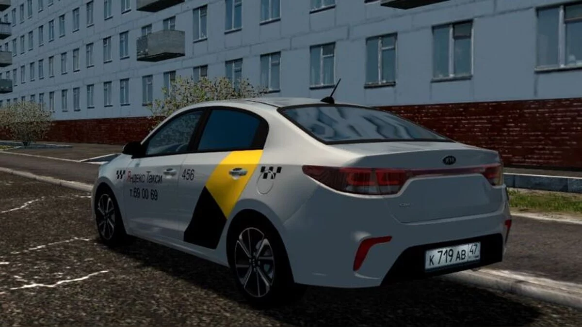 City Car Driving — Kia Rio 1.6i (Яндекс такси)