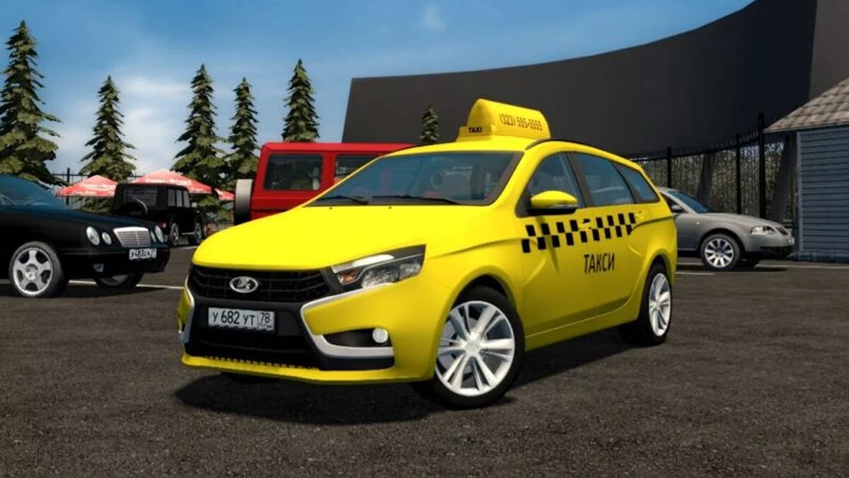 City Car Driving — Lada Vesta Universal 2017 (Taxi)