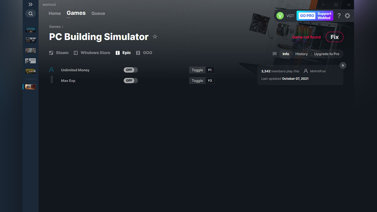 PC Building Simulator — Trainer (+2) from 10/07/2021 [WeMod]