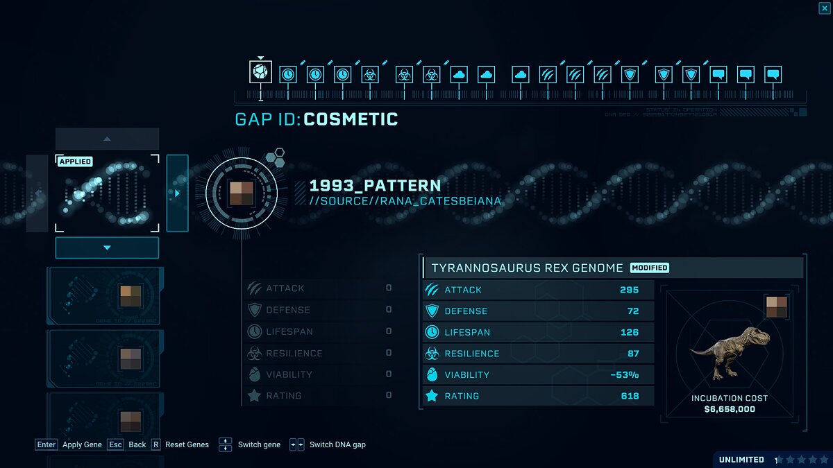 Jurassic World Evolution — Improved Dinosaur Genomes