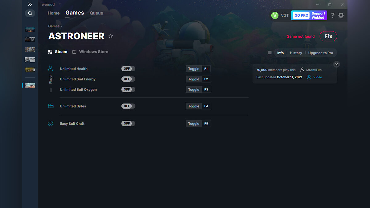 Astroneer — Trainer (+5) from 10/11/2021 [WeMod]