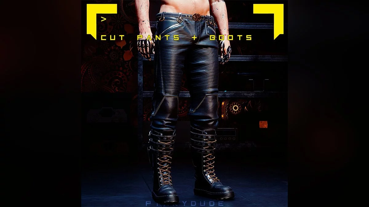 Cyberpunk 2077 — Брюки и сапоги Керри для мужчин