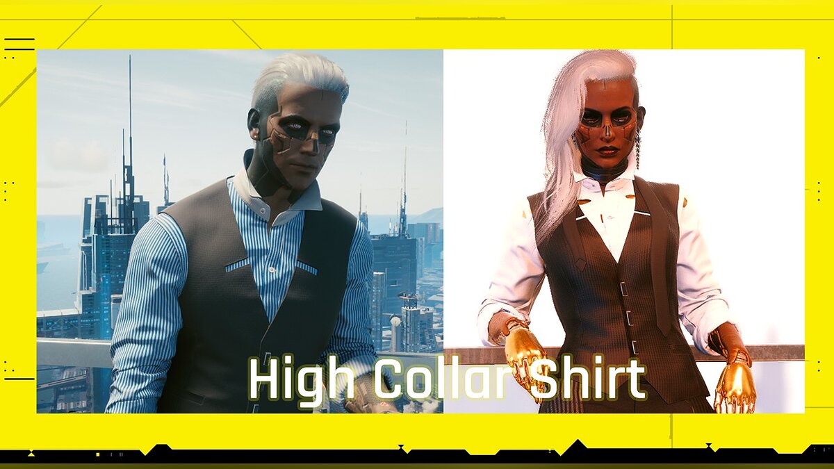 Cyberpunk 2077 — High collar shirt