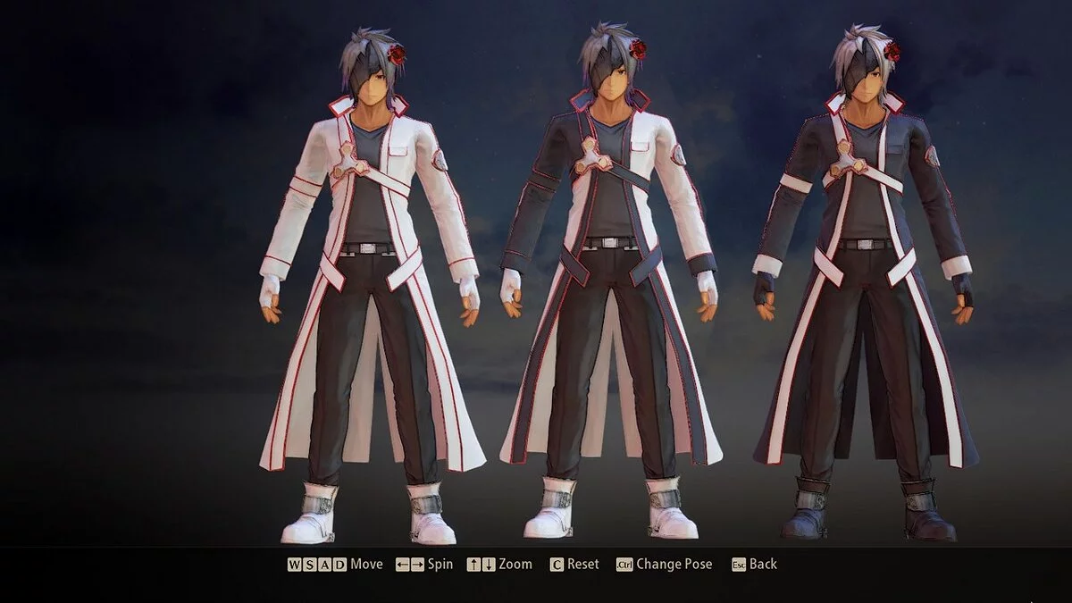 Tales of Arise — Trajes de espadachín negro mejorados