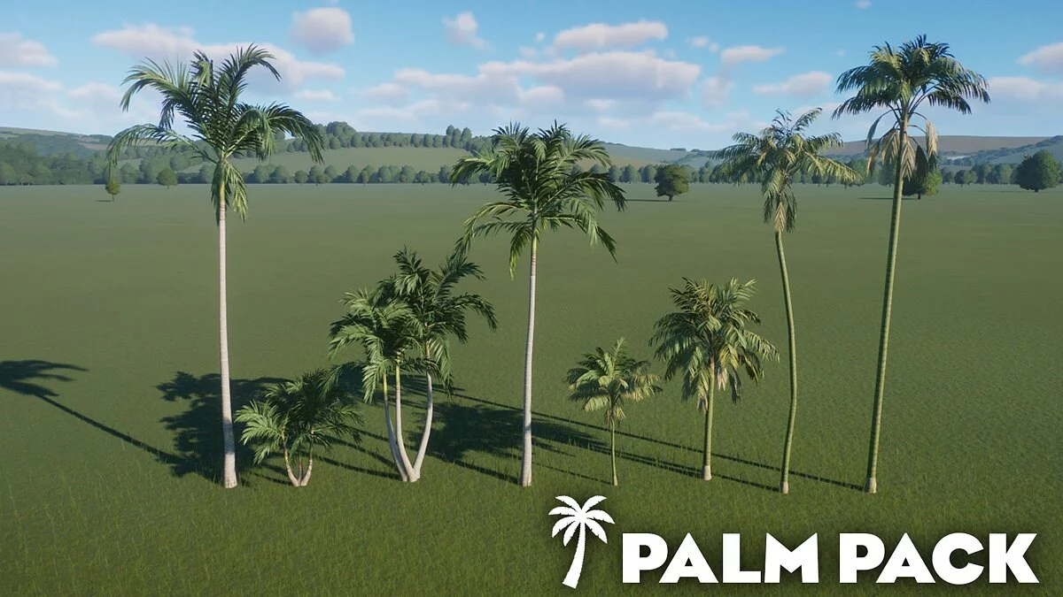 Planet Zoo — Set of palm trees