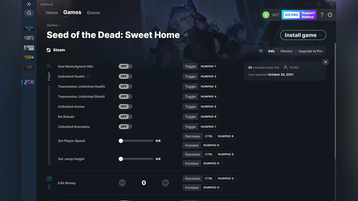 Seed of the Dead: Sweet Home — Трейнер (+14) от 20.10.2021 [WeMod]