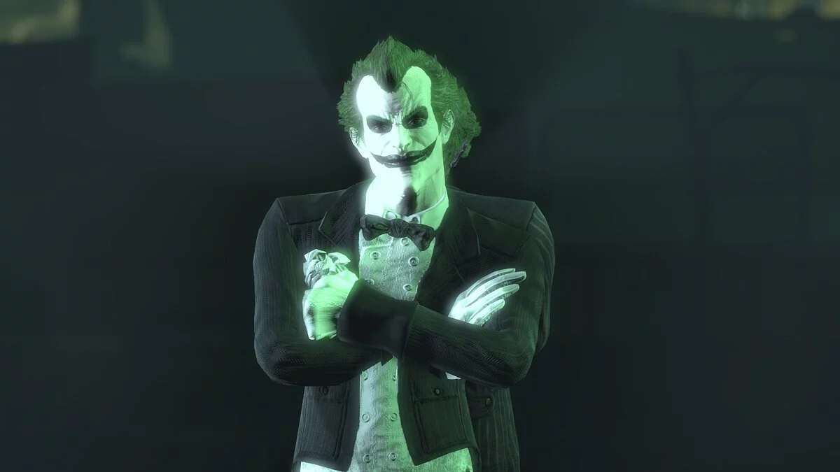 Batman: Arkham City — Black and white Joker