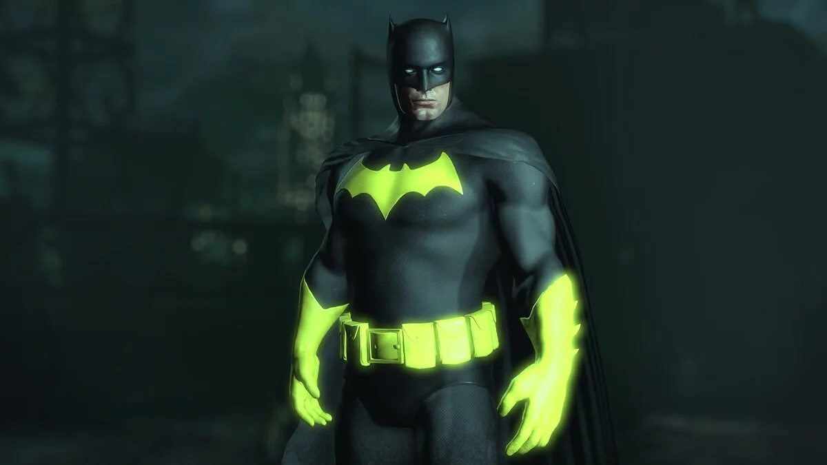 Batman: Arkham City — Black and yellow suit