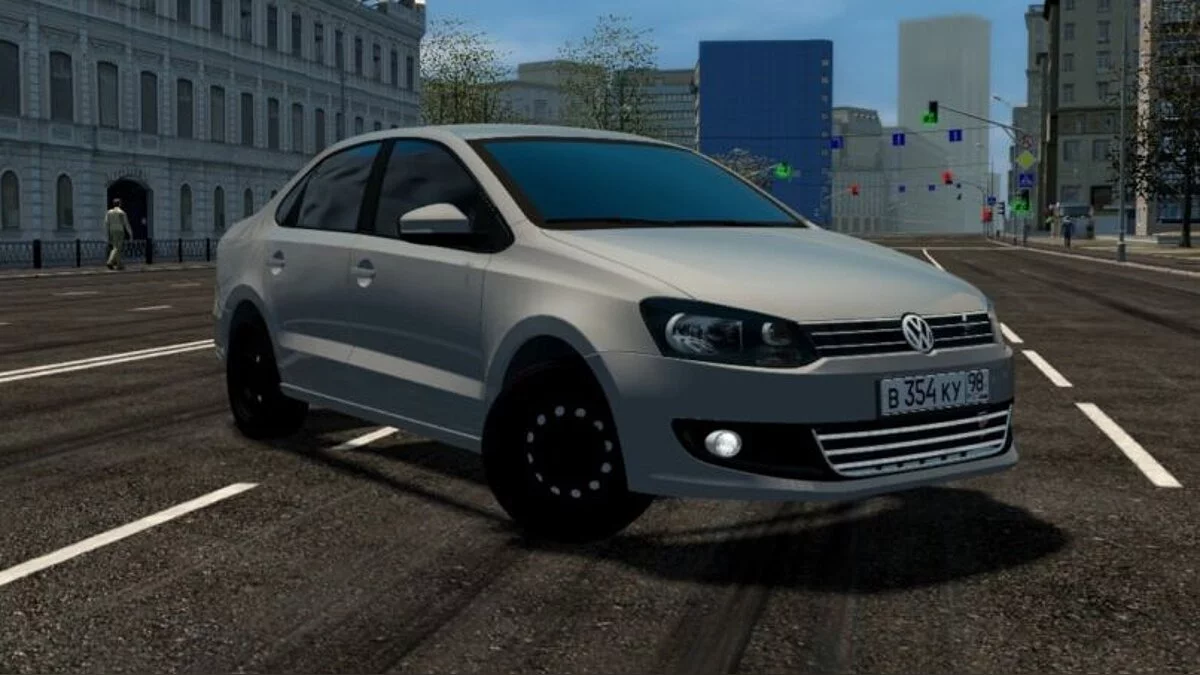 City Car Driving — Volkswagen Polo Sedan 1.6 AT Opera Style