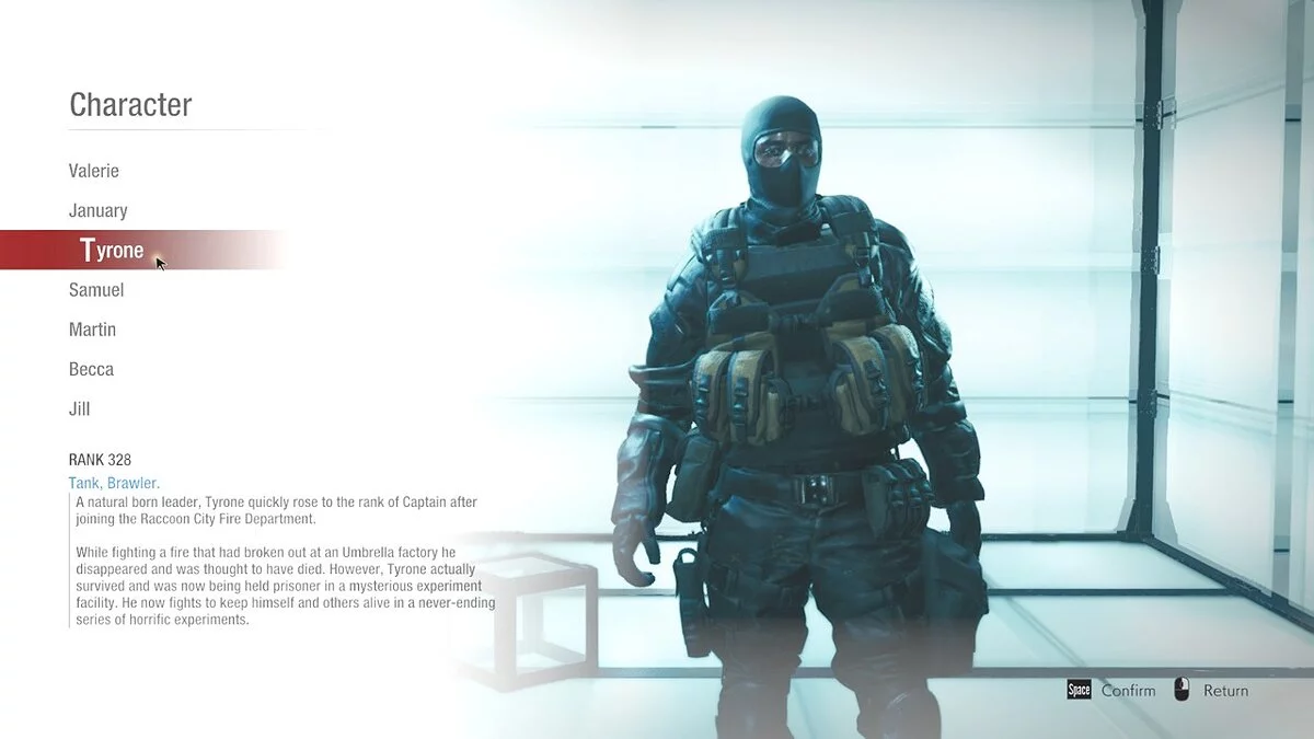 Resident Evil: Resistance — Тайрон - привид