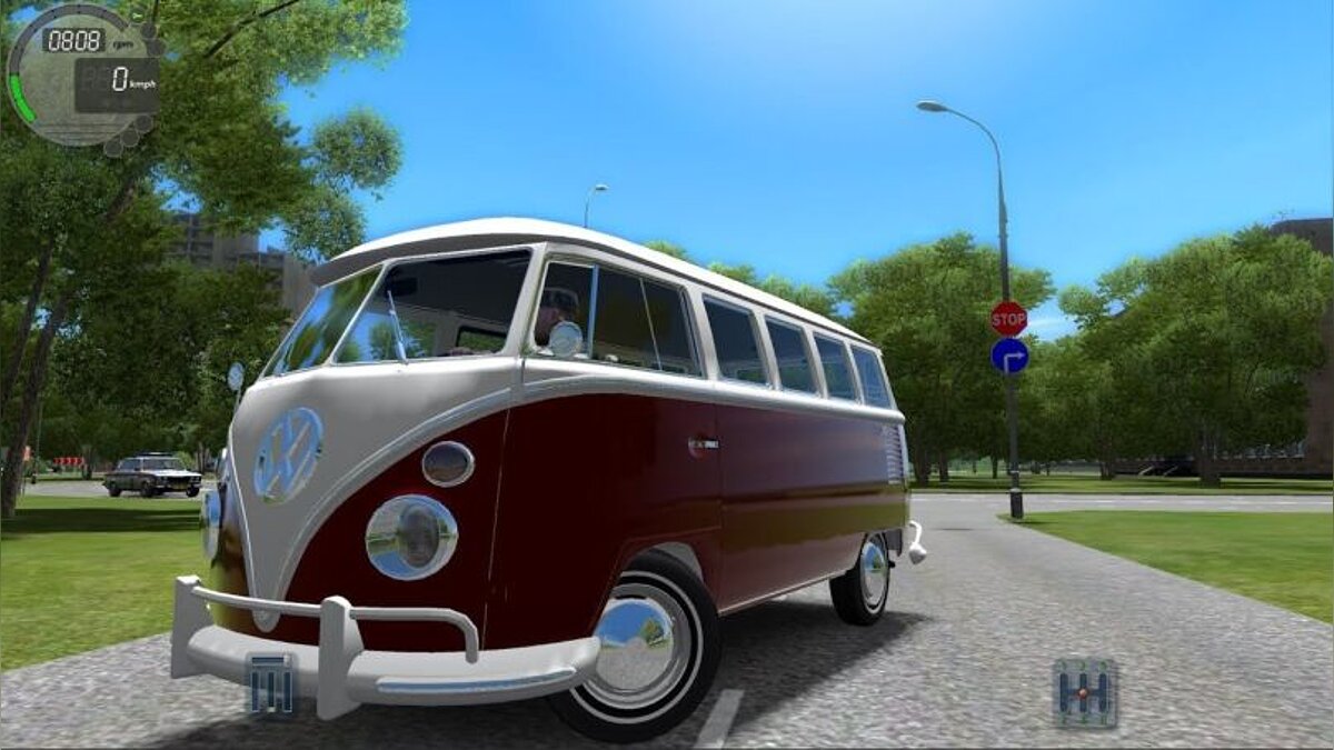 City Car Driving — Volkswagen camper