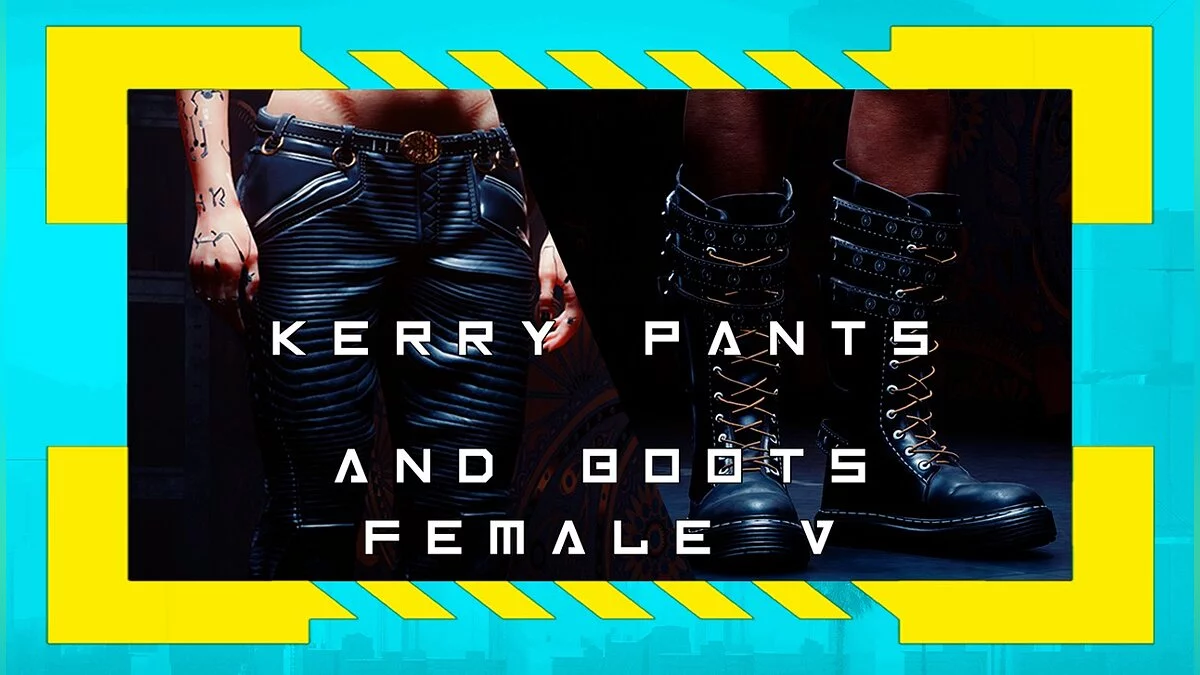 Cyberpunk 2077 — pantalones y botas kerry