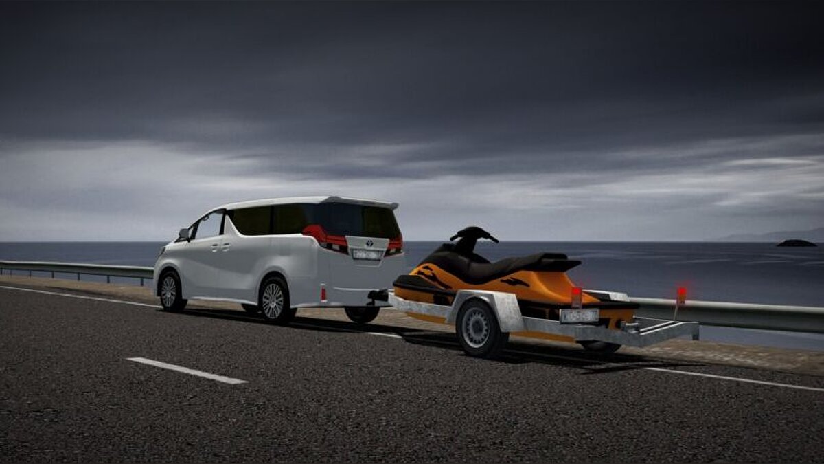 City Car Driving — Jetski Trailer