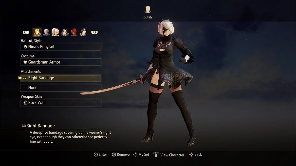 Tales of Arise — Kisara con traje 2B del juego Nier Automata