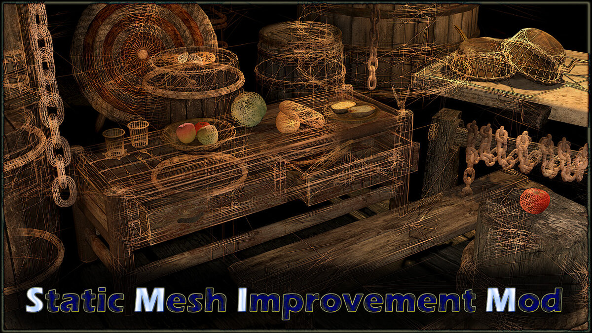 Elder Scrolls 5: Skyrim Special Edition — Static mesh improvement mod