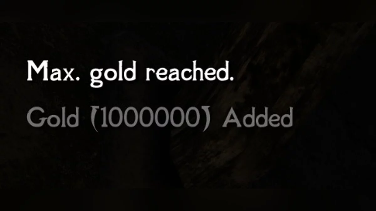 Elder Scrolls 5: Skyrim Special Edition — Обмеження золота для перенесення