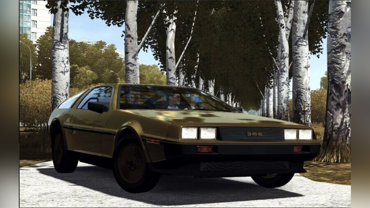 City Car Driving — Delorean DMC-12 "Gold Plated Edition"