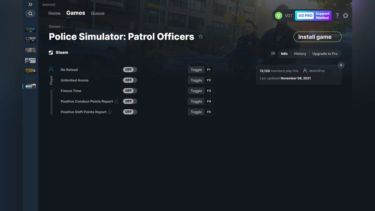 Police Simulator: Patrol Officers — Trainer (+5) from 06.11.2021 [WeMod]