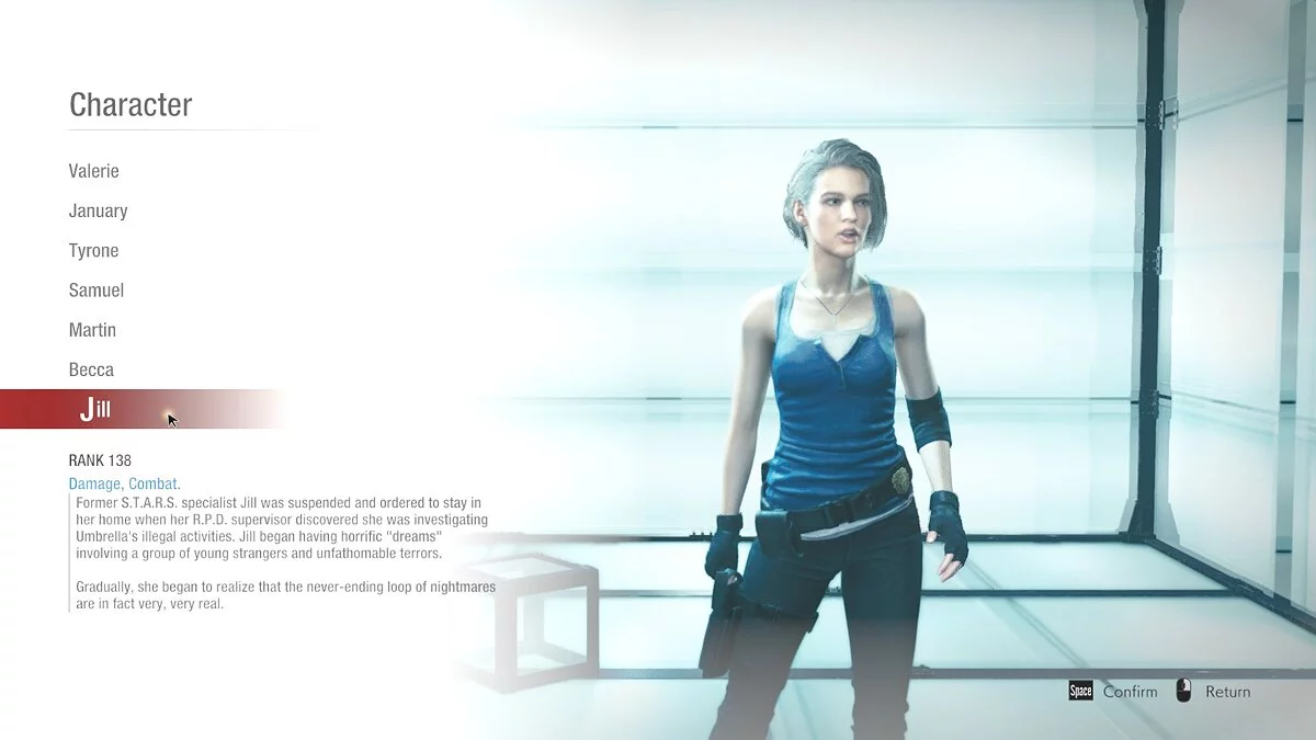 Resident Evil: Resistance — Jill from the game Resident Evil 3