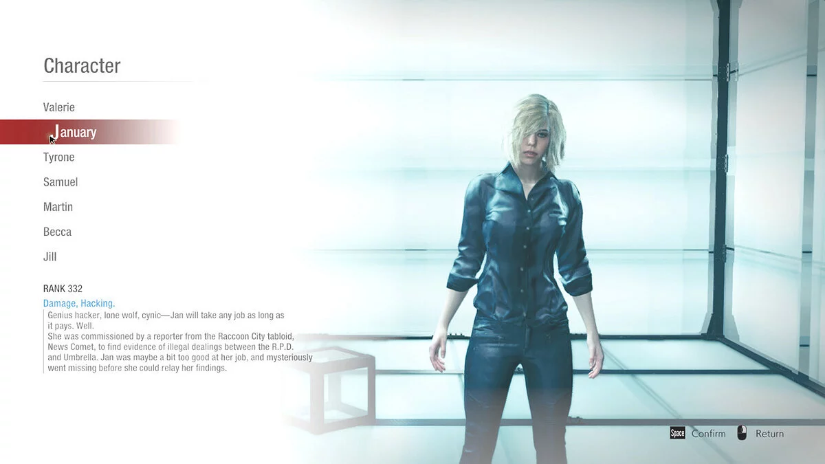 Resident Evil: Resistance — Напівформальний одяг для Джен