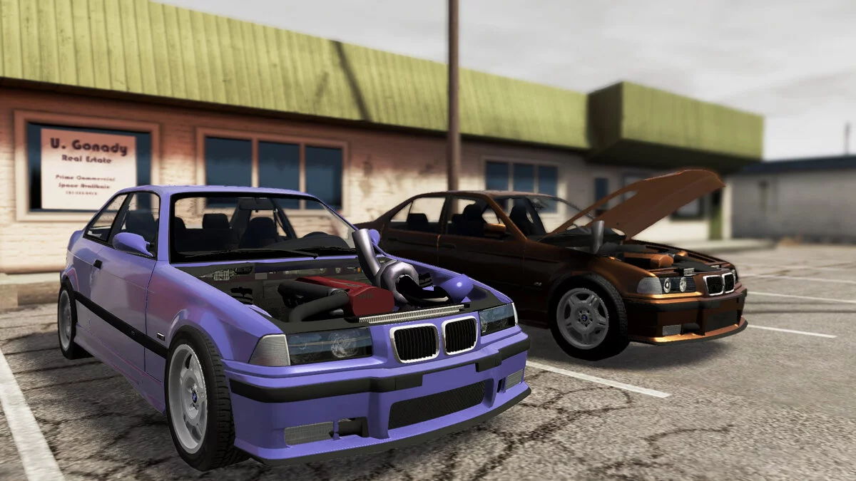 BeamNG.drive — BMW E36 2JZ & RB26 SWAP