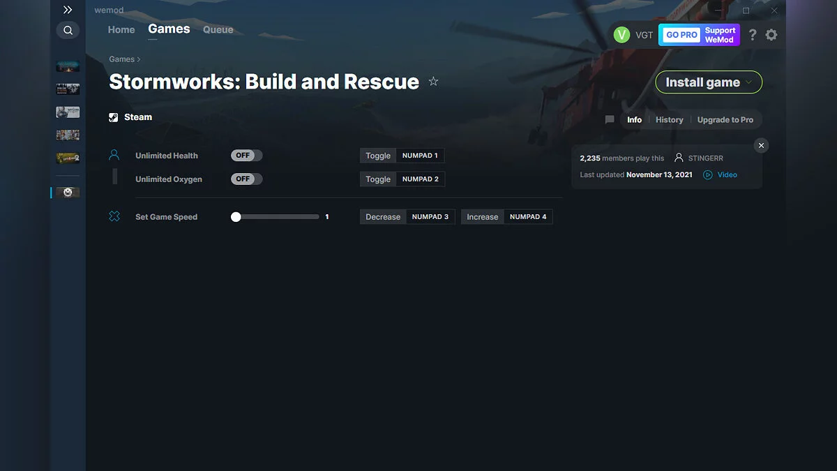 Stormworks: Build and Rescue — Formateur (+3) du 13/11/2021 [WeMod]