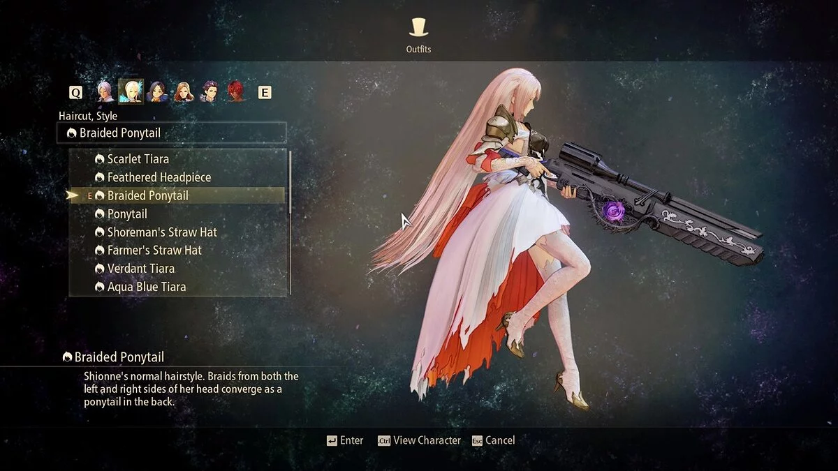 Tales of Arise — Розпущене волосся (з фізикою) для Шіонни