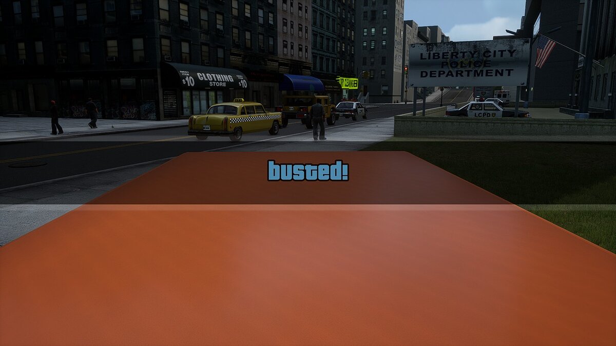 GTA: The Trilogy – The Definitive Edition — Improved Busted screen!