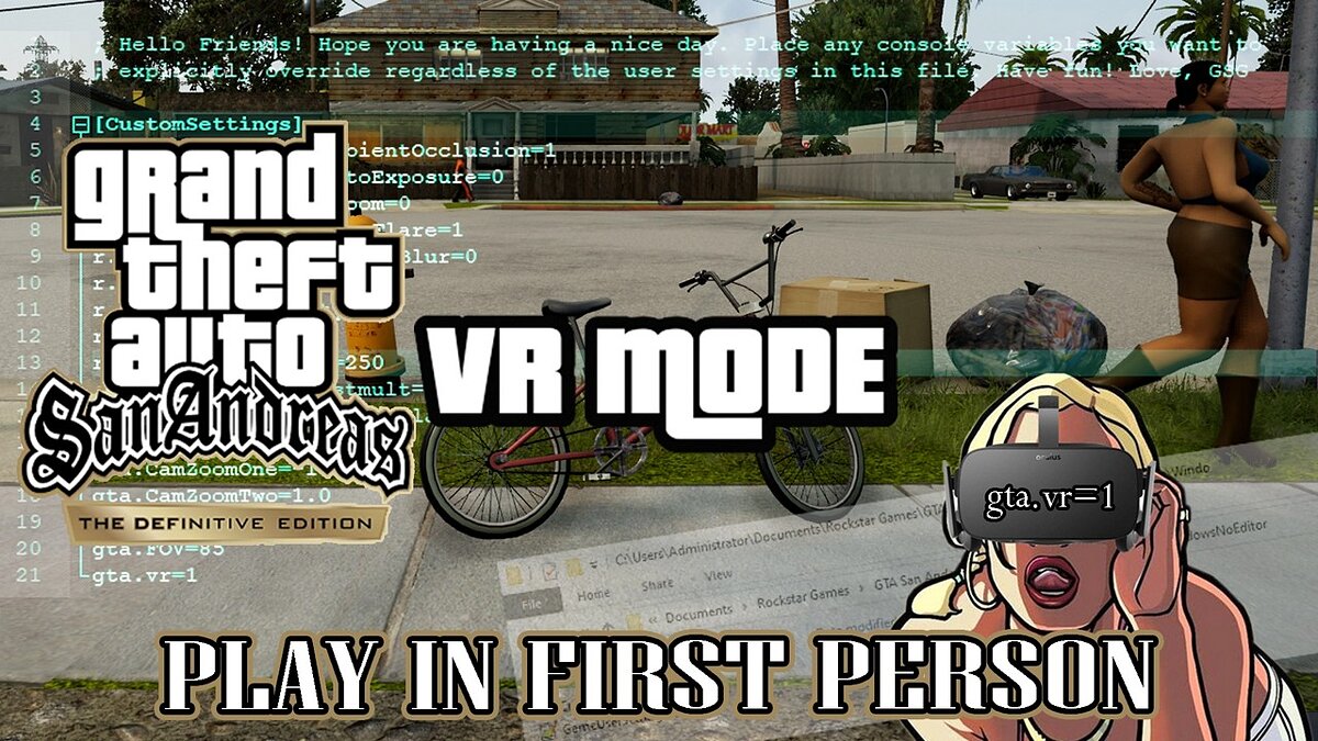 GTA: The Trilogy – The Definitive Edition — First person view in GTA San Andreas