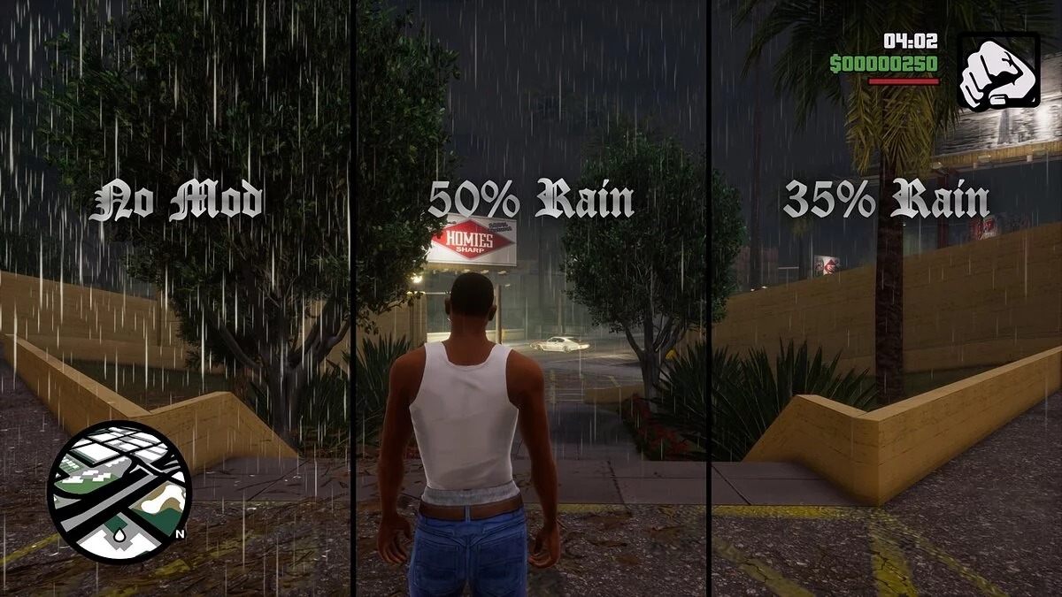 GTA: The Trilogy – The Definitive Edition — Виправлений дощ