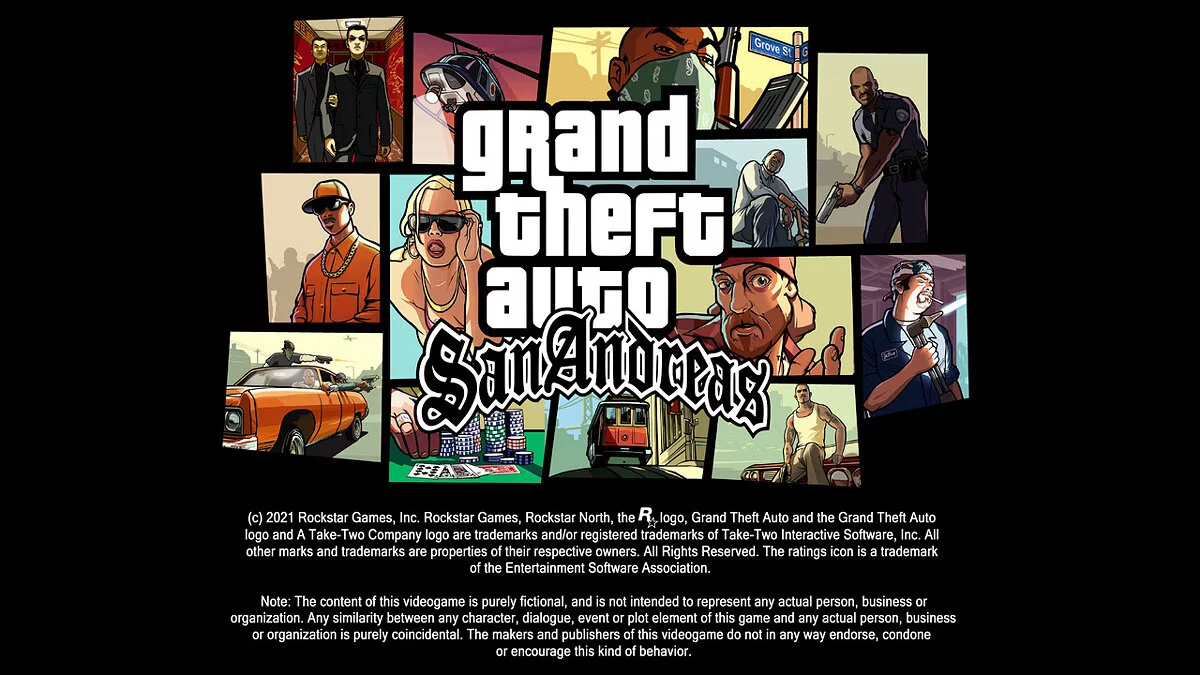 GTA: The Trilogy – The Definitive Edition — Original GTA SA loading screen