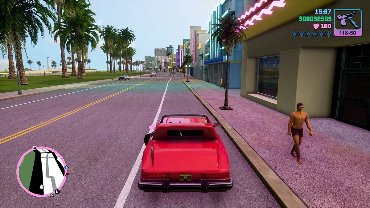 GTA: The Trilogy – The Definitive Edition — The best road textures for Vice City