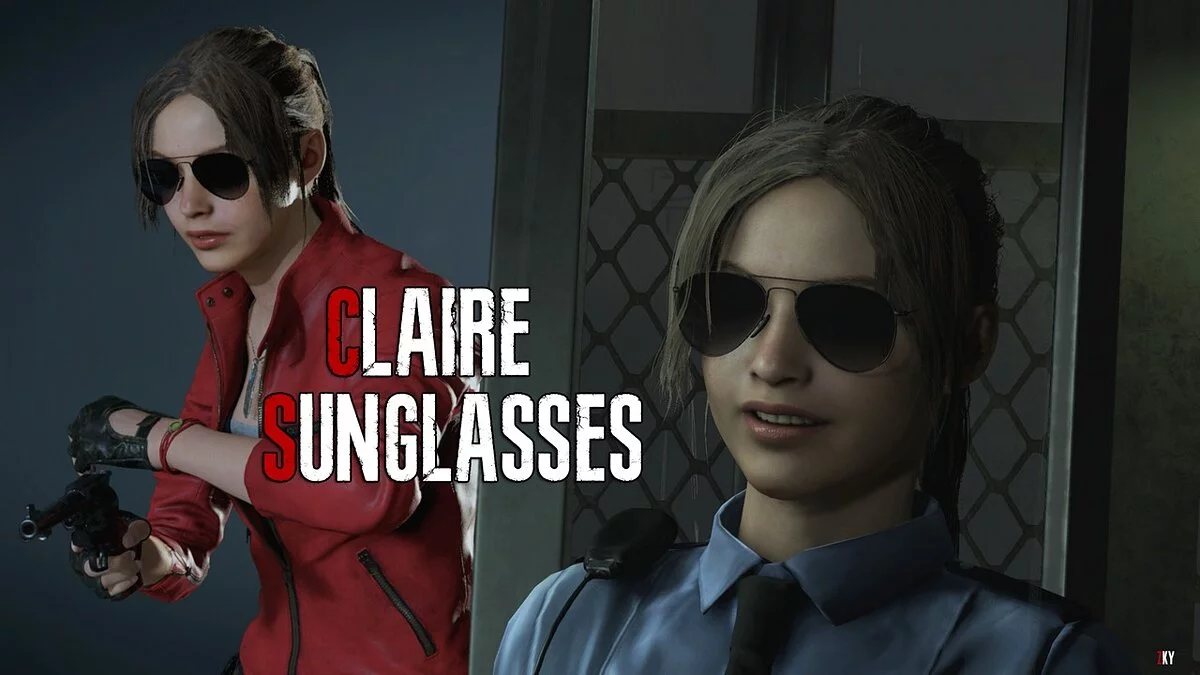 Resident Evil 2 — claire con gafas de sol