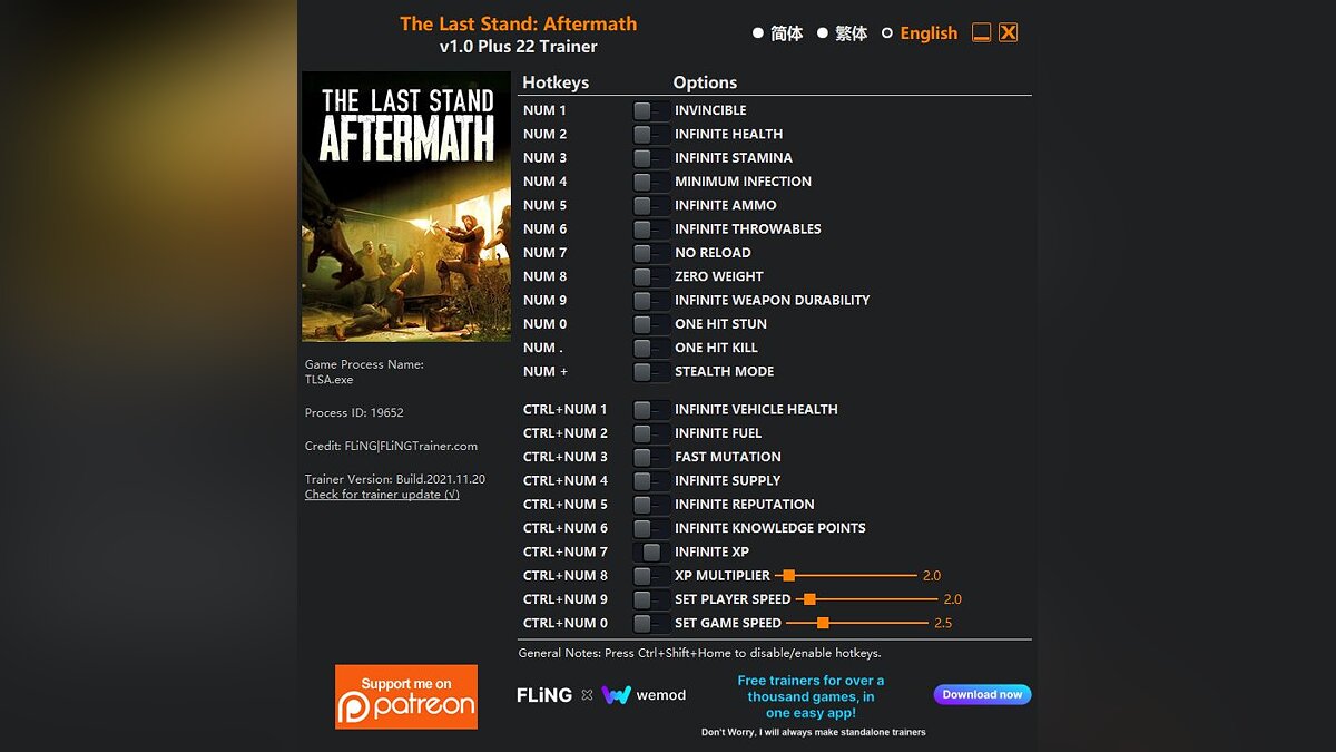 The Last Stand: Aftermath — Trainer (+22) [1.0]