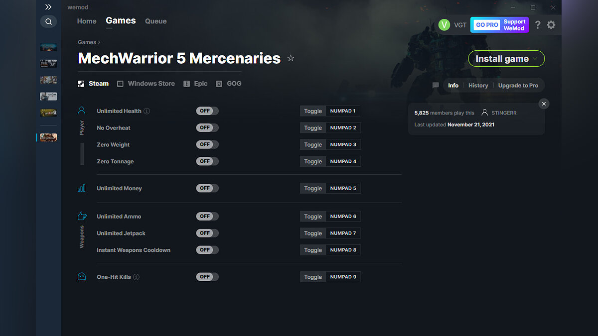 MechWarrior 5: Mercenaries — Trainer (+9) from 11/21/2021 [WeMod]