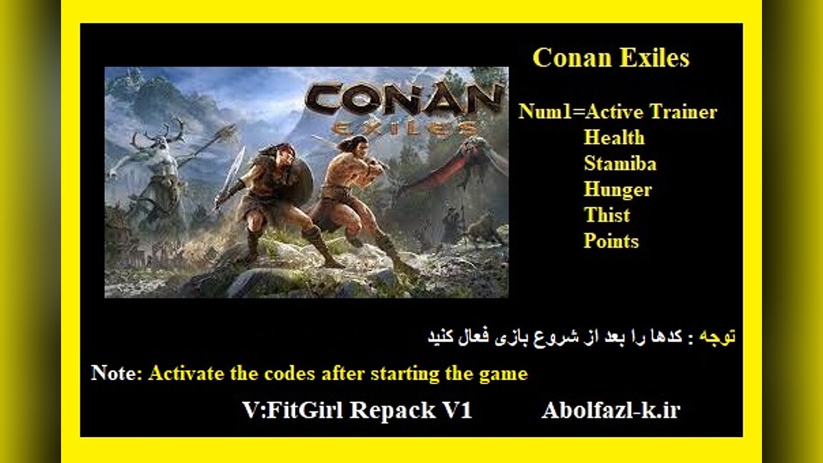 Conan Exiles — Trainer (+5) [Latest FitGirl Repack]