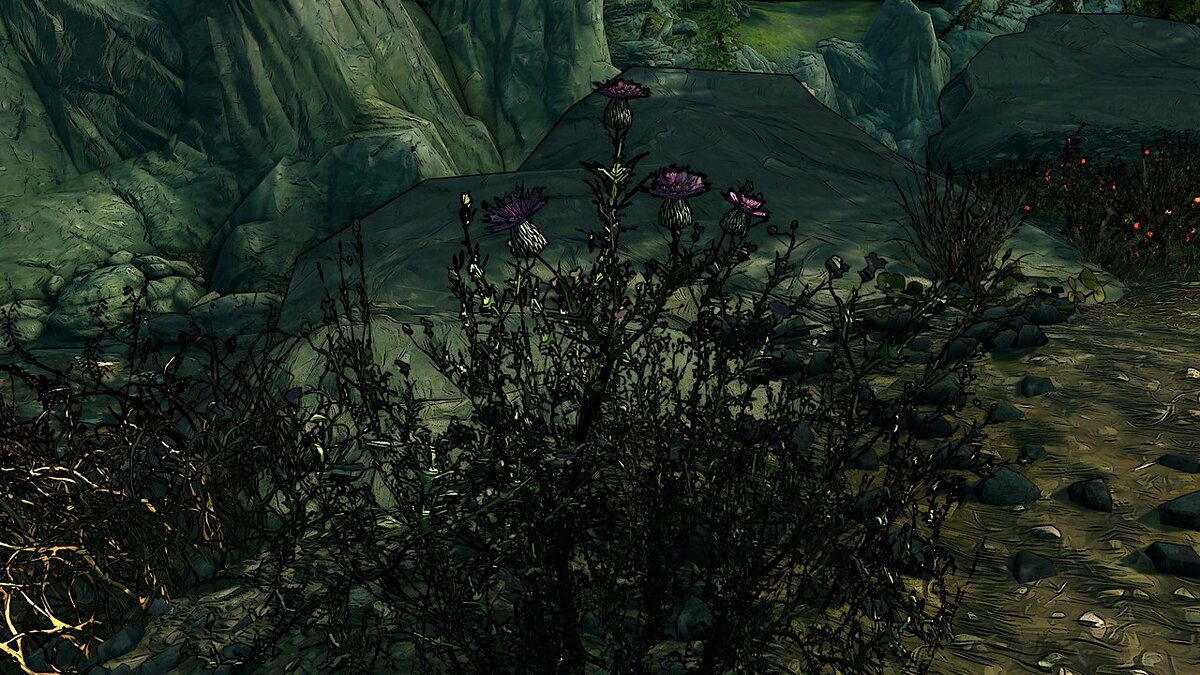 Elder Scrolls 5: Skyrim Special Edition — Plant retexture in Borderlands style