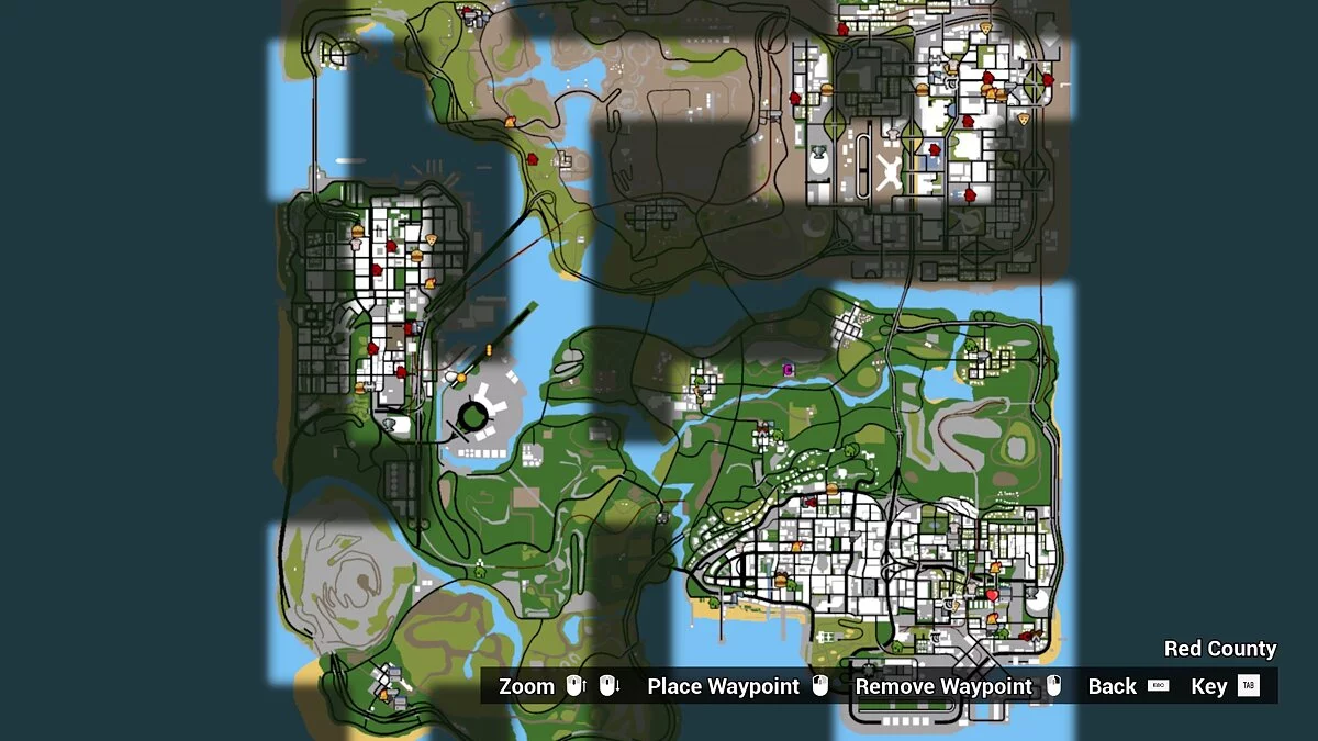 GTA: The Trilogy – The Definitive Edition — Classic map for GTA San Andreas