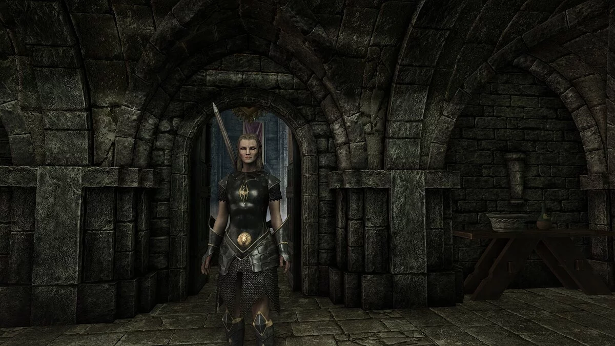 Elder Scrolls 5: Skyrim Special Edition — Кольчуга лорда - ретекстур в стиле эбонита