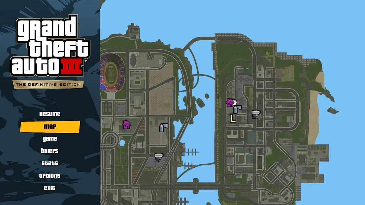 GTA: The Trilogy – The Definitive Edition — Satellite map HD for GTA 3