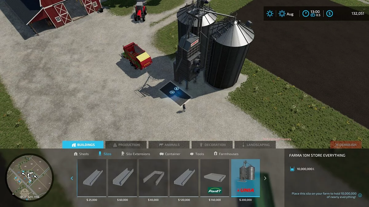 Farming Simulator 22 — Увеличенное силосохранилище