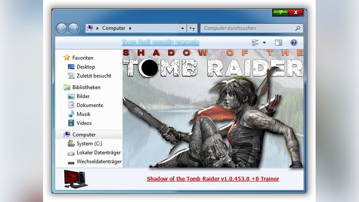 Shadow of the Tomb Raider — Trainer (+8) [1.0.449.0 - 1.0.453.0]