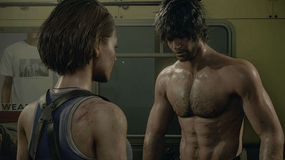 Resident Evil 3 — Carlos Oliveira shirtless