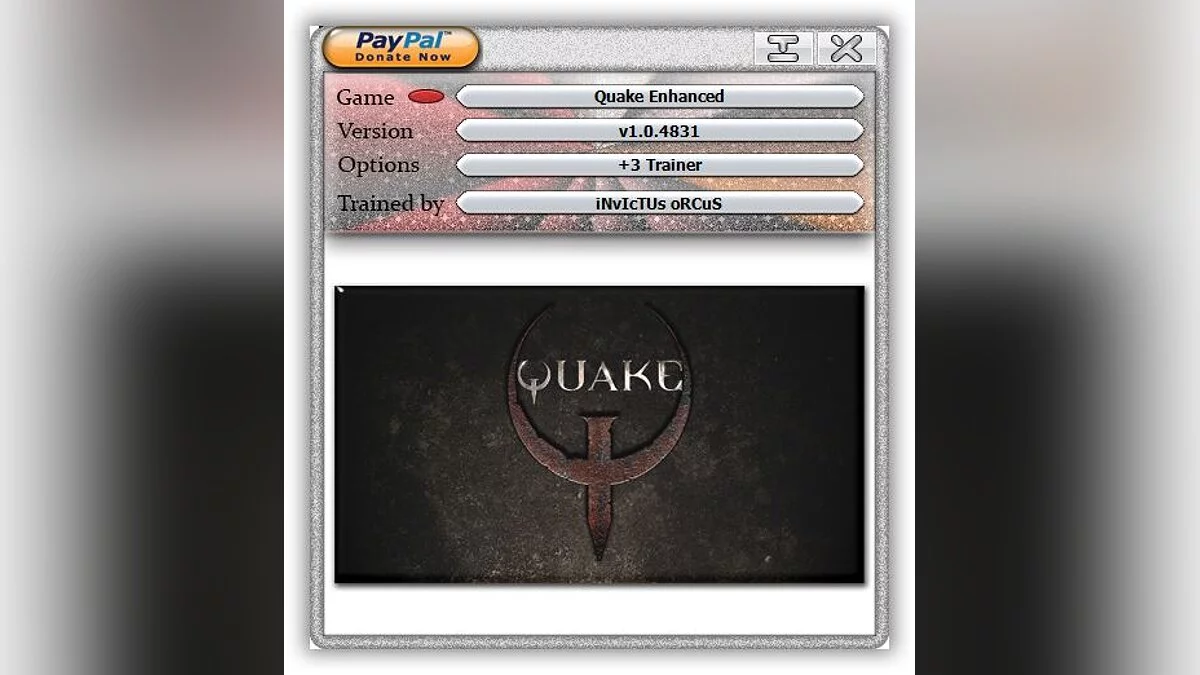 Quake — Trainer (+3) [1.0.4126 - 1.0.4831]