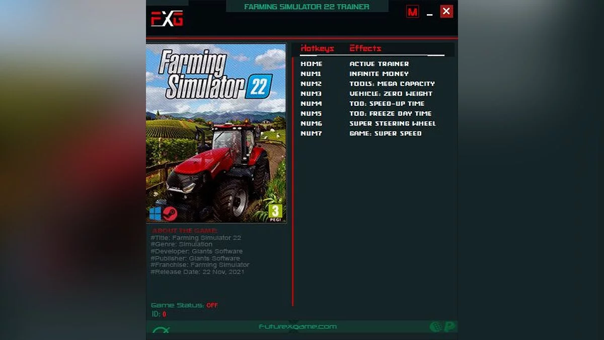 Farming Simulator 22 — Trainer (+7) [1.X.X]