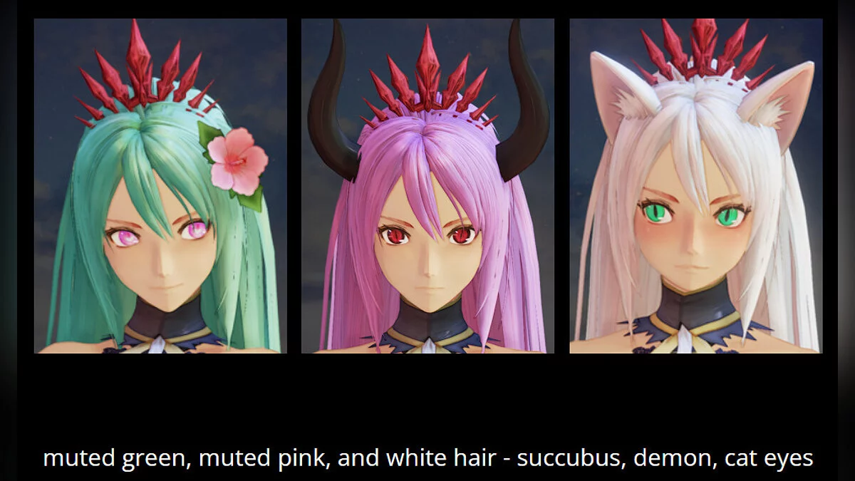 Tales of Arise — Self-contained hair and eye color package