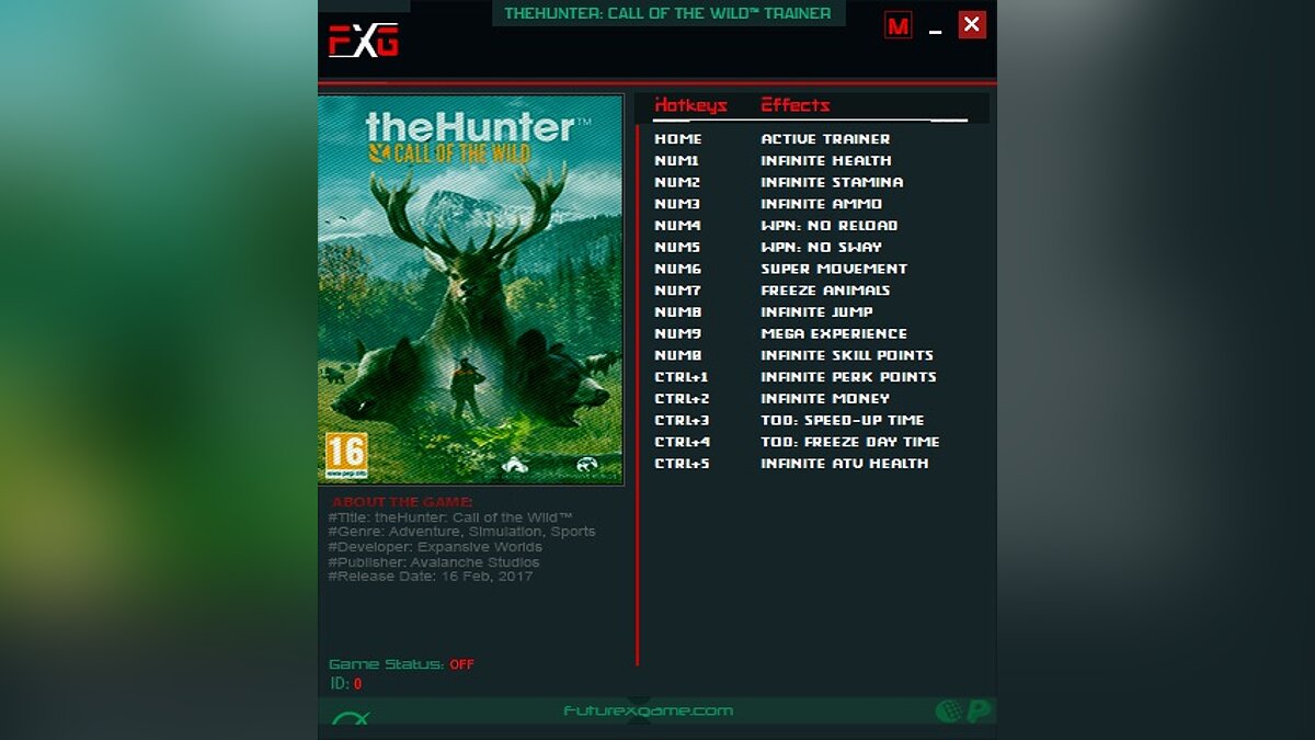 theHunter: Call of the Wild — Trainer (+15) [1.0 - 2175916]