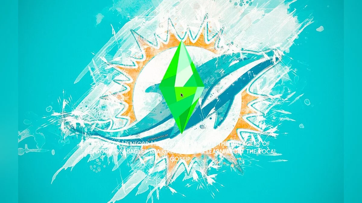 The Sims 4 — Miami Dolphins custom loading screen