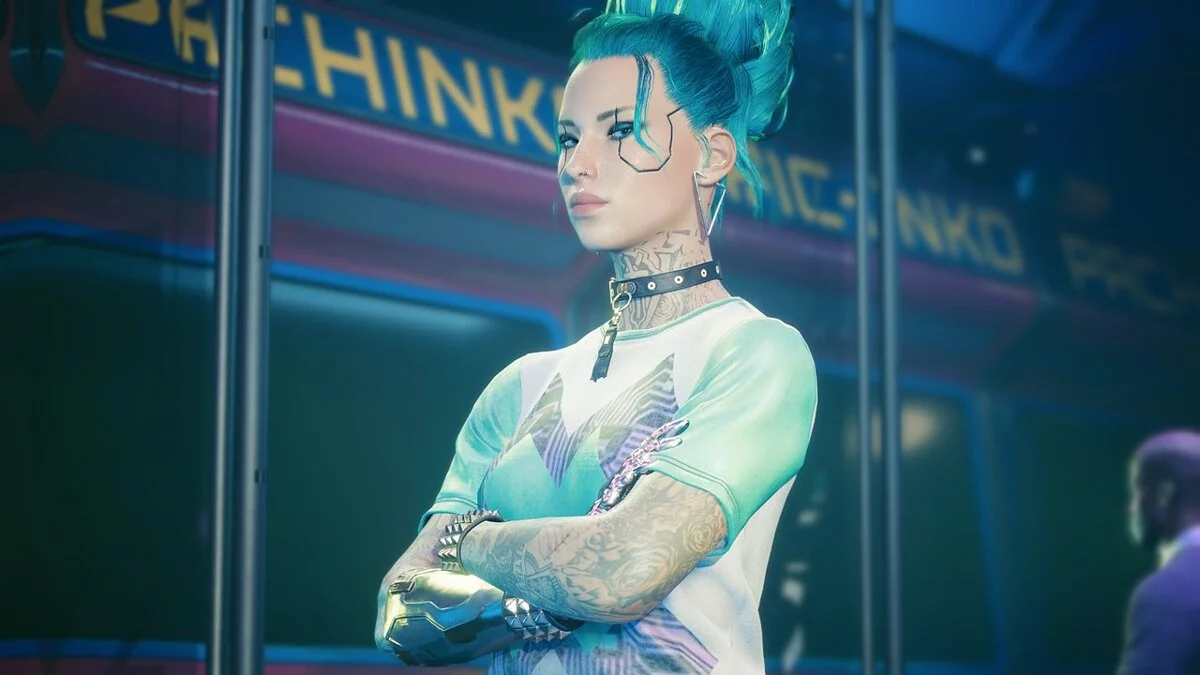 Cyberpunk 2077 — Бирюзовый пресет для Ви