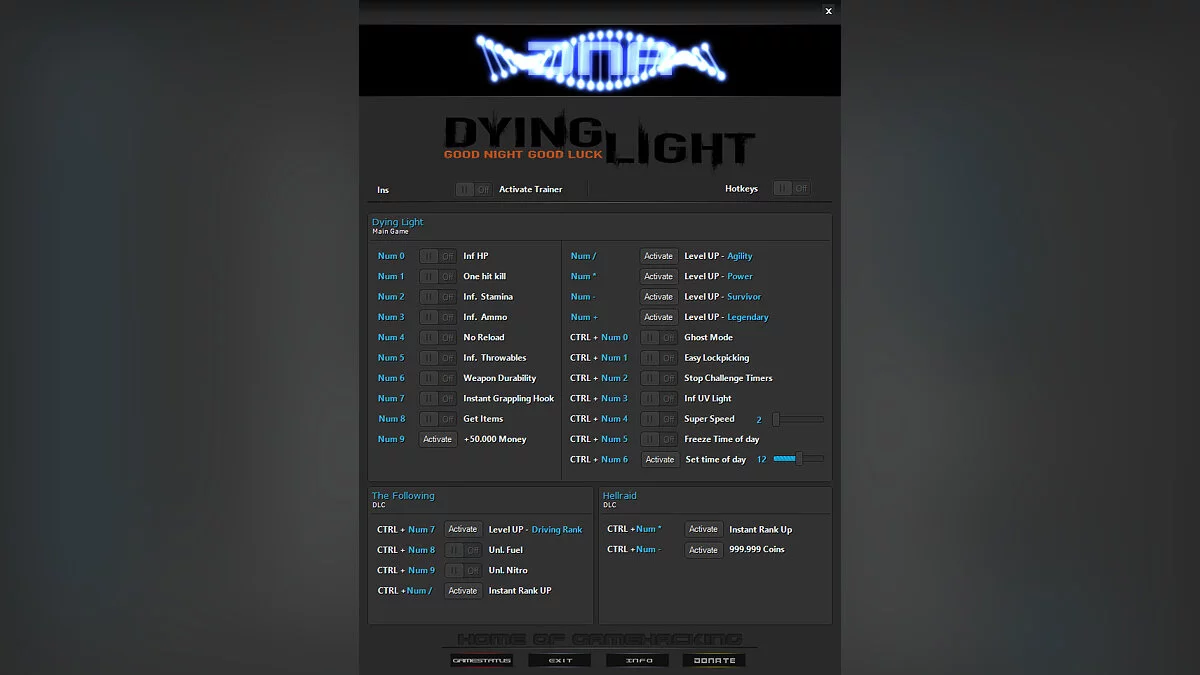 Dying Light — Trainer (+27) [1.21 - 1.46.0]